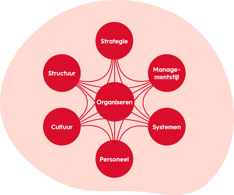 De zes ontwerpvariabelen van organiseren